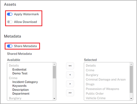 Vault-CaseFilesPage-SharingExternally-Metadata